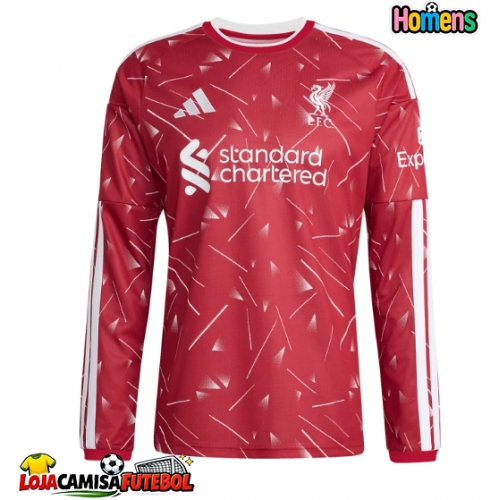 Camisa de Futebol Liverpool Equipamento Principal 2026-27 Manga Comprida